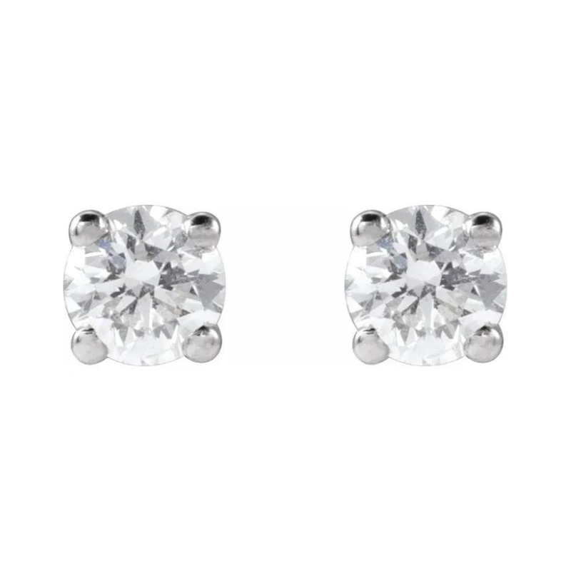 14K White Gold 1/4 CTW Lab-Grown Diamond Stud Earrings