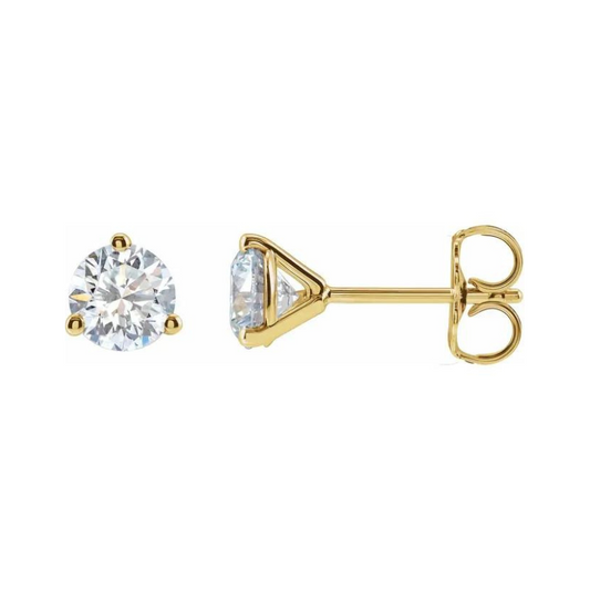 14K Yellow Gold 1/4 CTW Lab-Grown Diamond Stud Earrings
