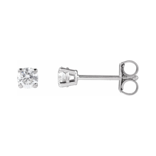 14K White Gold 1/4 CTW Lab-Grown Diamond Stud Earrings
