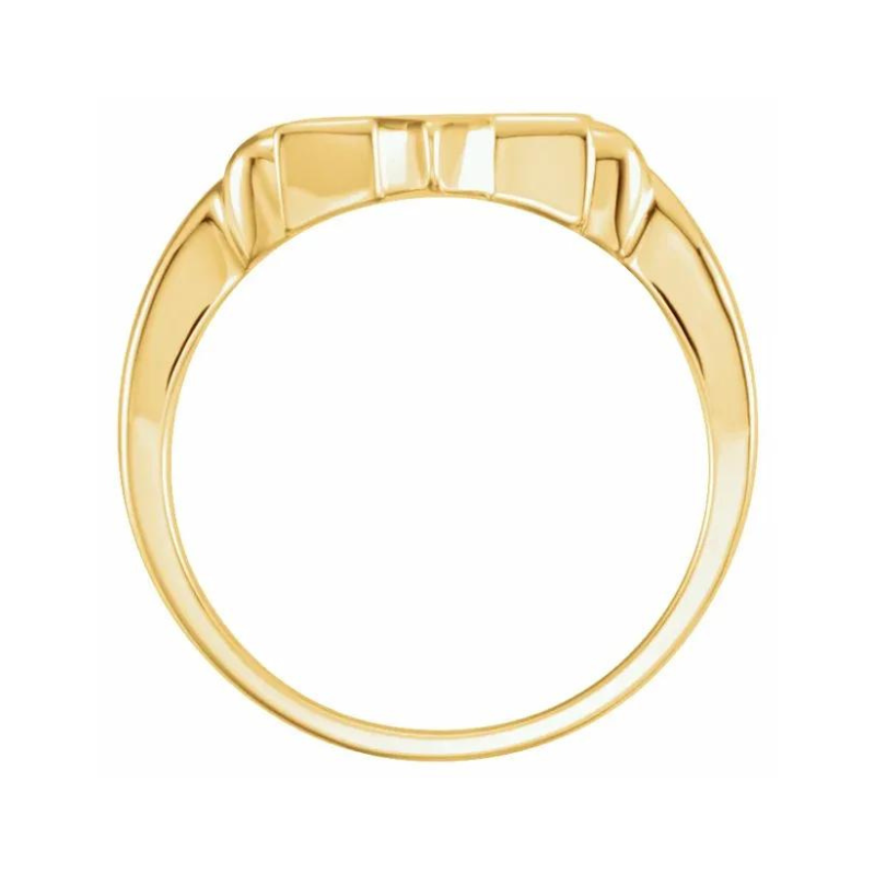 10K Yellow Gold Star of David Ring