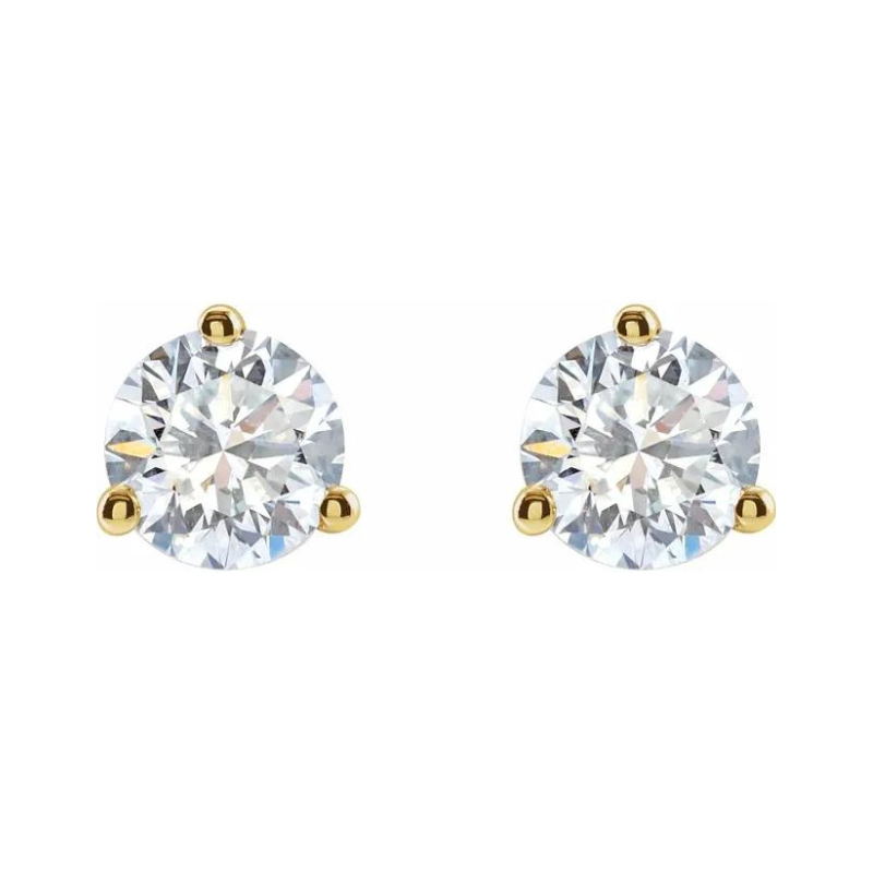 14K Yellow Gold 1/4 CTW Lab-Grown Diamond Stud Earrings