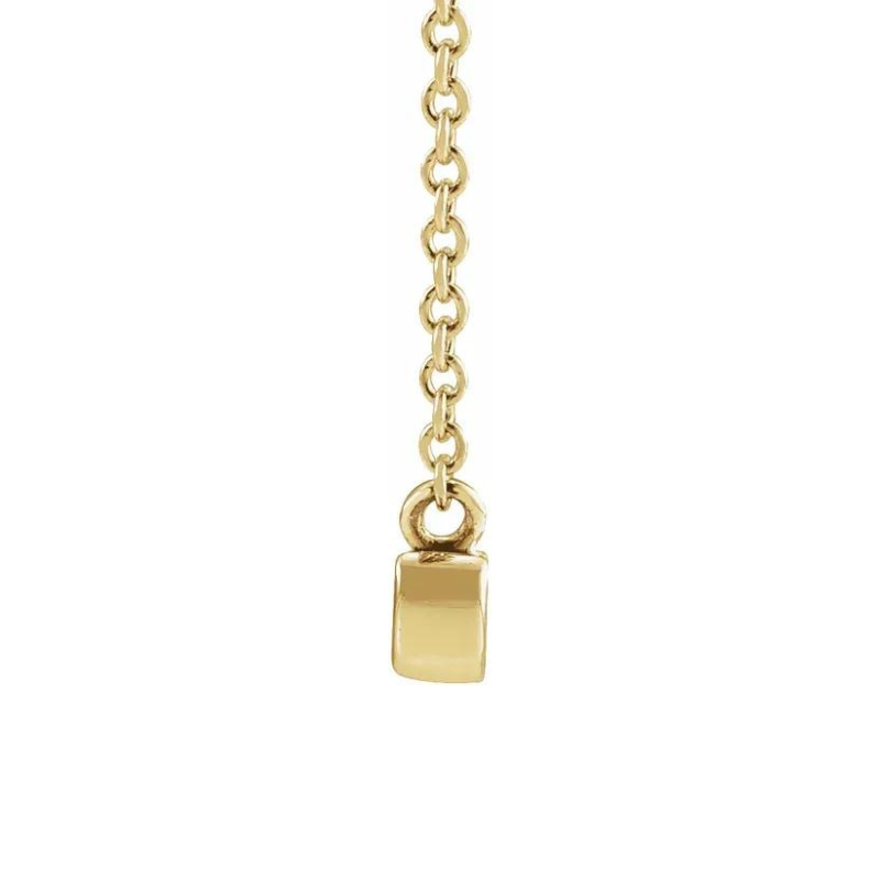 14K Yellow Gold "Mama" Script with 18" Necklace