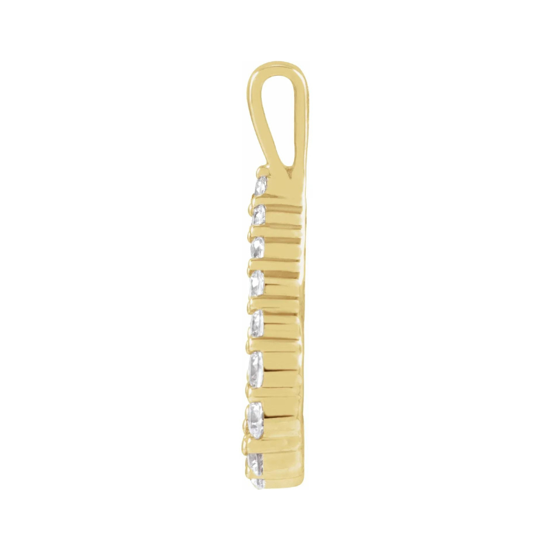 14K Yellow Gold 1/3 CTW Lab-Grown Diamond Pendant