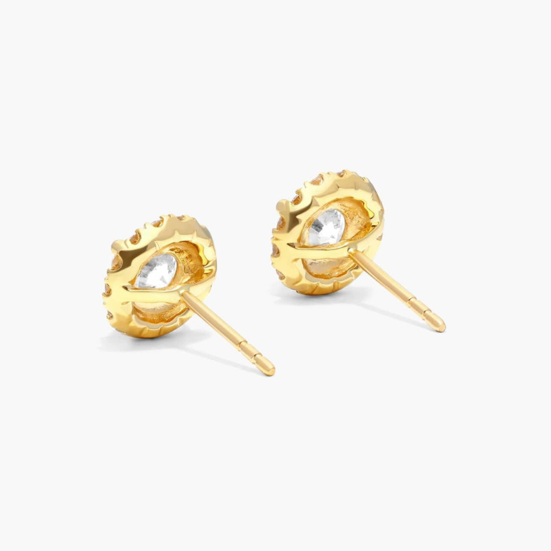 14K Yellow Gold 1 CTW Lab-Grown Diamond Stud Earrings